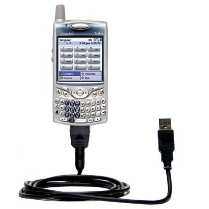 Classic Straight USB Cable for the Cingular Treo 650 with Power Hot Sync and Charge capabilities - uses Gomadic TipExchange Technology