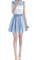 Sexy Spring Summer Floral Print Chiffon/Polyester Wedding Dress/Mini Dress 