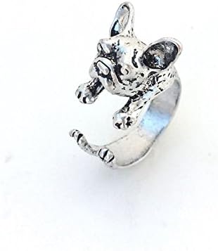 Wear Felicity - French Bull Dog Ring - Silver