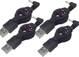 4 Packs!!^^Brand New Vis.Pro Retractable USB Charging Cables for PSP