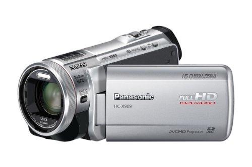 Panasonic HC-X909EG-S Full-HD Camcorder (8,8 cm (3,4 Zoll) Display, 12-fach opt. Zoom, 3MOS System Pro, Leica Objektiv, 29,8mm Weitwinkel, 3D-Option) silber Panasonic HC-X909EG-S Full-HD Camcorder (8,8 cm (3,4 Zoll) Display, 12-fach opt. Zoom, 3MOS System Pro, Leica Objektiv, 29,8mm Weitwinkel, 3D-Option) silber
