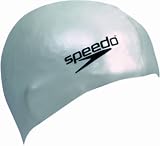 SPEEDO Badekappe Plain Flat Silicone Cap white - 