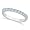 Aquamarine Stackable Ring Anniversary Band in 14k White Gold