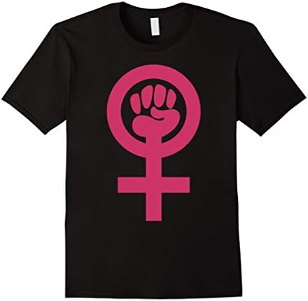 Men's Feminist Symbol T-Shirt Medium Black