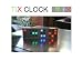 TIX Color Code Clock, Silver