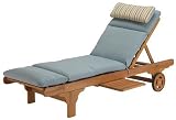 Strathwood Chaise Cushion, Bluehaze with Seamist Headrest