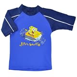 Boys SpongeBob or Diego Short Sleeve UV Sun Protective Rashguard Shirt (UPF 50+)