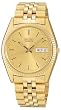 Seiko #SGF206 Men's Gold Tone Classic Style Analog Quartz Watch