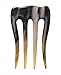 Marycrafts Buffalo Horn Hair Comb 4 Prongs Hair Fork Hair Pin Hair Accessories For Women