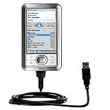 Classic Straight USB Cable for the PalmOne LifeDrive with Power Hot Sync and Charge capabilities - Gomadic Brand w/ TipExchange Technology