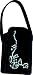Nicole Miller Suede Front Flap Universal Cell Phone Carry Case with Hand Strap, Black with Clear Gems