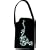 Nicole Miller Suede Front Flap Universal Cell Phone Carry Case with Hand Strap, Black with Clear Gems
