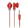 Zumreed / Color Earphones with Silver Accent, Red