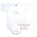 BABY BODYSUIT WHITE  PINK CLOUD LOVE ME , I'M PALAUAN  PALAU 6 - 9 Months