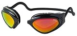 CliC Adjustable Front Connect Universal Sport Goggle, Standard Size, Black Frame with Iridium Lens