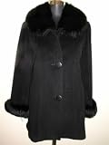Cashmere Blend Jacket w/Matching Fox Collar & Cuffs