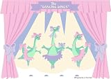 The Dancing Dinos Paint by Number Wall Mural The Dancing Dinos Paint by Number Wall Mural