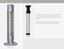 NEW 2006 - Silver Ionic Air Breeze Air Purifier 27" w/ Silent Breeze Ionizer Air Purifiers