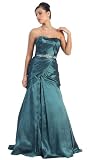 Strapless Taffeta Prom Dress Long Gown #2724