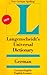 Books : Langenscheidt's Universal German Dictionary: German-English English-German