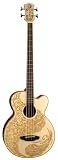 Luna Henna Paradise Acoustic / Electric Bass - B0013O754Q