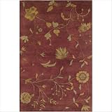 Capri All Over Floral Red and Gold Rug Size: Runner 2'6'' x 8' by 