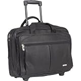Solo Full-Grain Leather Rolling Computer Brief (Black )