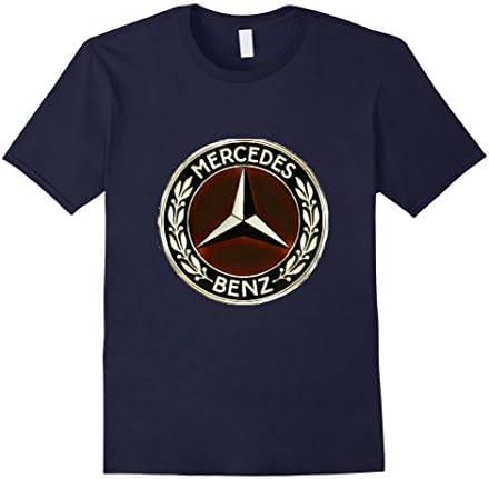 Men's Vintage Car 3 Star Band Rock T-Shirt Mercedes Benz Medium Navy