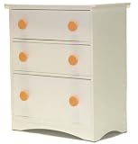 Berg Oslo 3-Drawer Changer White/Orange