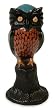 Ceramic figurine, 'Blue Capped Owl'