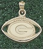 Anderson Jewelry Georgia Bulldogs Pierced Football Gold charm