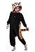 Newcosplay Unisex Children Racoon Pyjamas Halloween Onesie Costume (125)