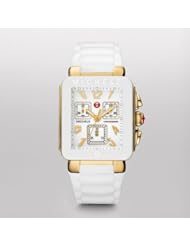 MICHELE Womens MWW06L000013 Park Jelly Bean Analog Display Swiss Quartz White Watch