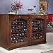 Kitchen & Housewares : Capri Wine Cellar Credenza (72 Bottle - 2-Temp) (Mahogany