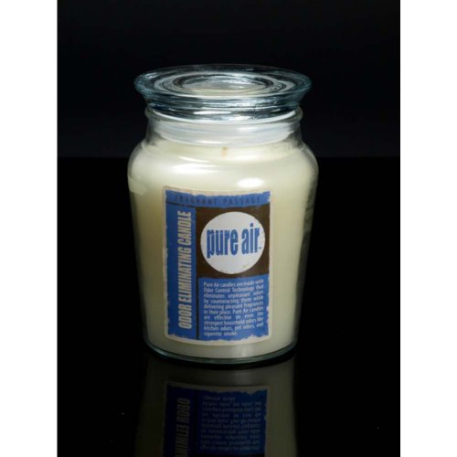 Scented candle jar clean cotton fragrance odor eliminating 21 ounce