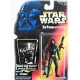 1996 Hasbro Star Wars Power of the Force Green Hologram Card Death Star Gunner with Imperial Blaster and Assault Rifle