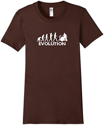 Women's Pearl Drums T Shirt - Evolution Medium Brown