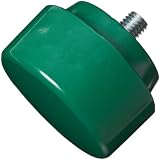 Nupla 15304 Vinyl Tough Quick-Change Hammer Tip, 3" Diameter, Green