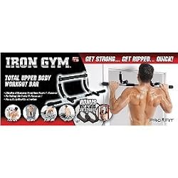 Iron Gym Total Upper Body Workout Bar without Ab Strap