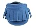 Sayoyo Baby Blue Tassels Soft Sole Leather Infant Toddler Prewalker Shoes (0-6 months, Blue)