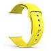 Apple Watch Replacement Band,Teslasz Soft Silicone Replacement Sports Wristbands Straps for Apple iWatch All Models (Yellow 42 MM)