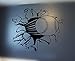 YINGKAI Sports Baseball or Softball Bursting Through Wall Decal Living Room Boys Room Decor Vinyl Carving Wall Decal Sticker for Home Window Decoration
