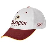 Reebok Washington Redskins White Coaches Sideline Mesh Adjustable Hat