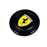 Ferrari Steering Wheel Horn Button with Black Horse on Yellow Shield Crest Logo Hood... by Empire Covers