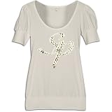 Southpole - Southpole Women's Foil Print With Studs Top