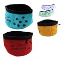 8" Fold Up Travel Dog Water Drinking Bowl
