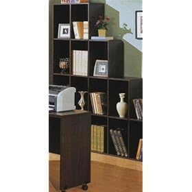 Contemporary Home Office Cube Bookcase Display Shelves