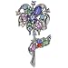 Vintage Silver Ton Flower Brooches & Pins