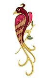 Hand Enameled Lyre Bird Brooch