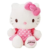 Hello Kitty - Small February Birthday Kitty 6 Plush